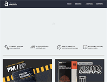 Tablet Screenshot of editoraaprovare.com.br